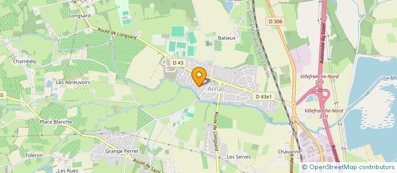 localisation de l'entreprise SCI LES MONTCHANINS  ARNAS