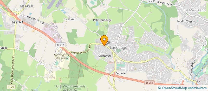 localisation de l'entreprise SCI LES MONTEES à LIMOGES