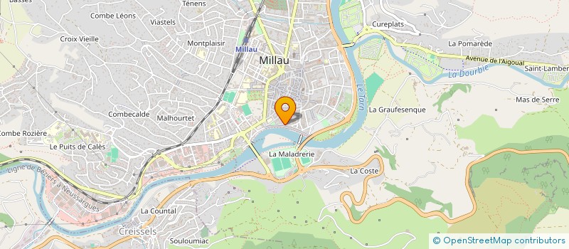 localisation de l'entreprise SCI LES MONTS à MILLAU