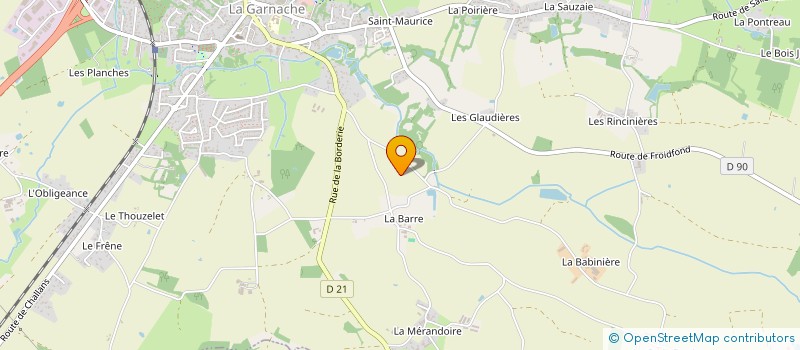 localisation de l'entreprise SCI LES MONTS à GARNACHE (LA)