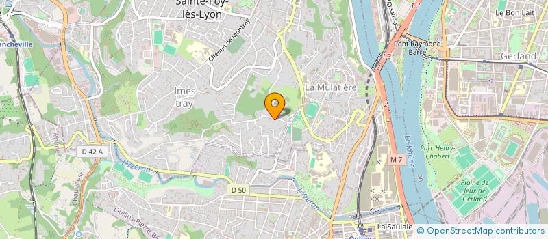 localisation de l'entreprise SCI LES MONTS  SAINTE-FOY-LES-LYON