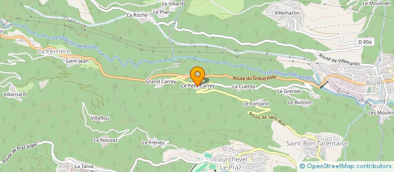 localisation de l'entreprise SCI LES MONTS CHARVIN à COURCHEVEL