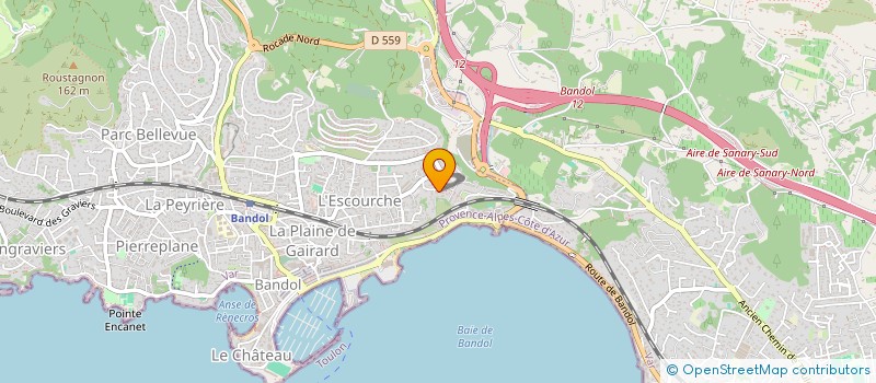 localisation de l'entreprise SCI LES MONTS D'ARDECHE à BANDOL