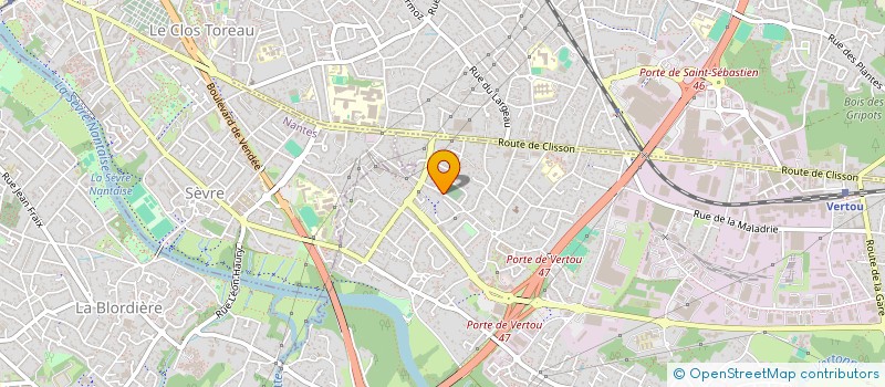 localisation de l'entreprise SCI LES MONTS D'HIER  VERTOU