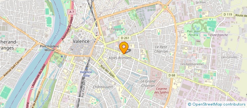 localisation de l'entreprise SCI LES MONTS D'OR  VALENCE
