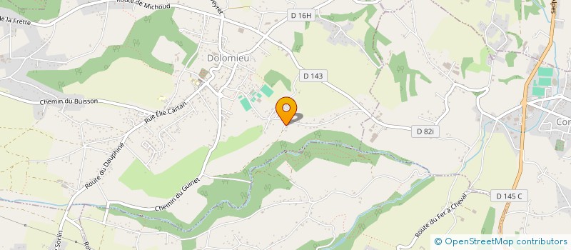 localisation de l'entreprise SCI LES MONTS DU MATIN  DOLOMIEU