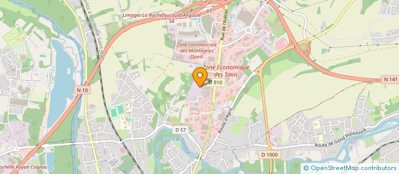 localisation de l'entreprise SCI LES MONTS DYGA  GOND-PONTOUVRE