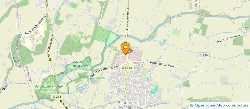 localisation de l'entreprise SCI LES MORIETTES à BEAUMONT-LES-VALENCE