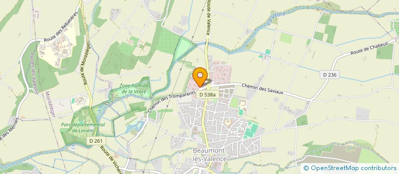 localisation de l'entreprise SCI LES MORIETTES à BEAUMONT-LES-VALENCE