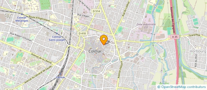 localisation de l'entreprise SCI LES MORILLES  COLMAR