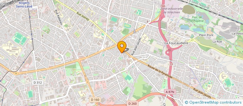 localisation de l'entreprise SCI LES MORTIERS à ANGERS