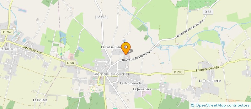 localisation de l'entreprise SCI LES MORTIERS  NOYANT-VILLAGES