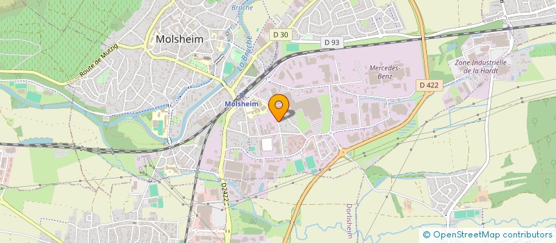 localisation de l'entreprise SCI LES MOTS DOUX  MOLSHEIM