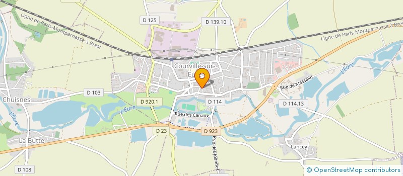 localisation de l'entreprise SCI LES MOTTES à COURVILLE-SUR-EURE