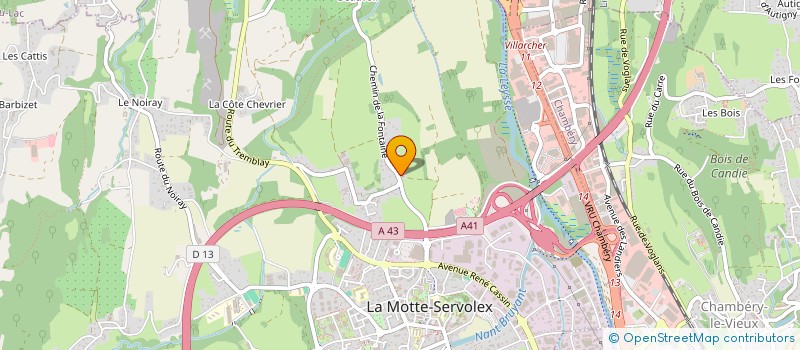 localisation de l'entreprise SCI LES MOUETTES  LA MOTTE-SERVOLEX