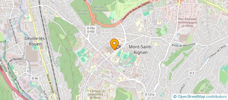 localisation de l'entreprise SCI LES MOUETTES  MONT-SAINT-AIGNAN