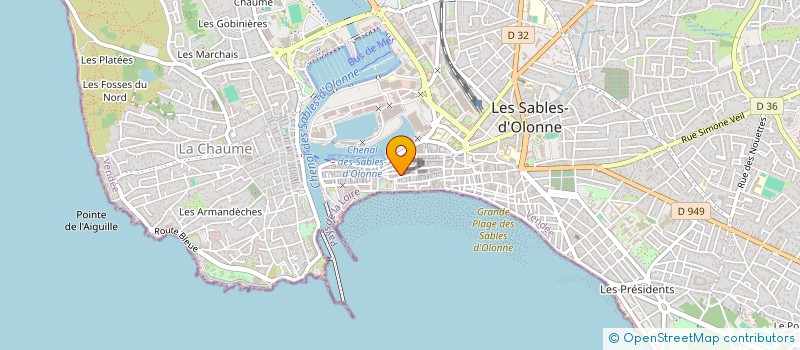 localisation de l'entreprise SCI LES MOUETTES à LES SABLES D'OLONNE