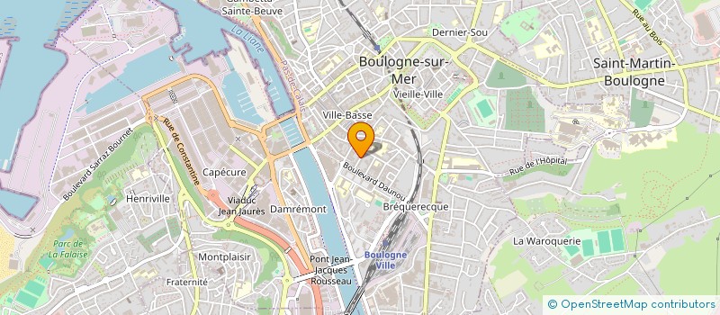 localisation de l'entreprise SCI LES MOUETTES à BOULOGNE-SUR-MER