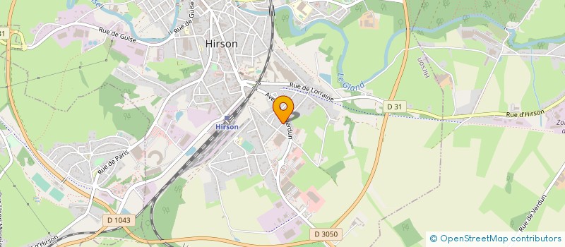 localisation de l'entreprise SCI LES MOUETTES  HIRSON