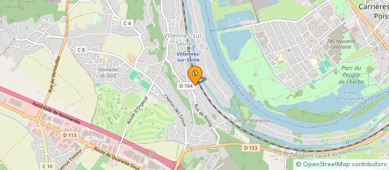 localisation de l'entreprise SCI LES MOUETTES  VILLENNES-SUR-SEINE