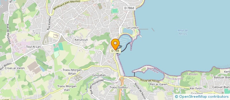 localisation de l'entreprise SCI LES MOUETTES BLANCHES  PERROS-GUIREC