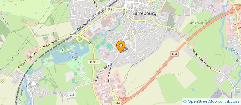localisation de l'entreprise SCI LES MOUETTES DE LA NOUE à SARREBOURG