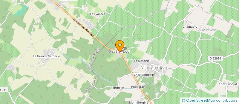 localisation de l'entreprise SCI LES MOUETTES LA COTINIERE  VILLARS-LES-BOIS