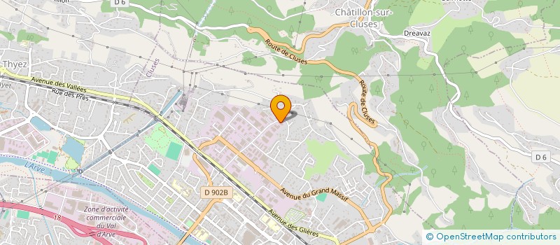 localisation de l'entreprise SCI LES MOUILLES  CLUSES