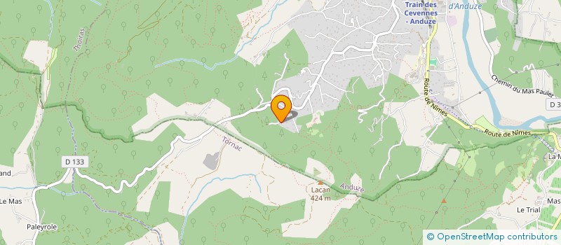 localisation de l'entreprise SCI LES MOULIERES à ANDUZE