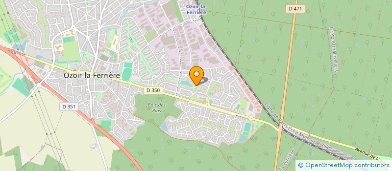 localisation de l'entreprise SCI LES MOULINS  OZOIR-LA-FERRIERE