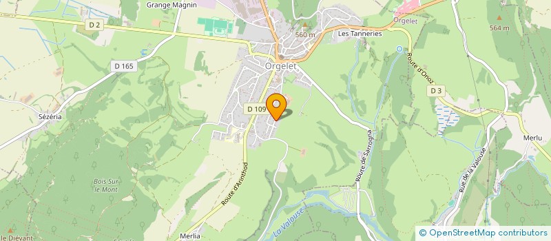 localisation de l'entreprise SCI LES MOULINS à ORGELET