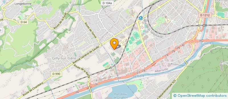 localisation de l'entreprise SCI LES MOULINS DUNAND  ALBERTVILLE