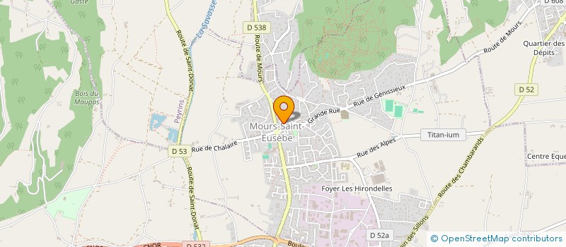 localisation de l'entreprise SCI LES MOURSOISES  MOURS-SAINT-EUSEBE