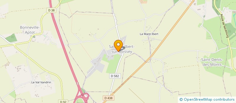 localisation de l'entreprise SCI LES MOUSQUETAIRES  SAINT-LEGER-DU-GENNETEY