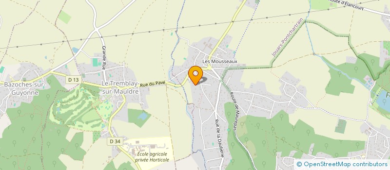 localisation de l'entreprise SCI LES MOUSSEAUX 430  JOUARS-PONTCHARTRAIN