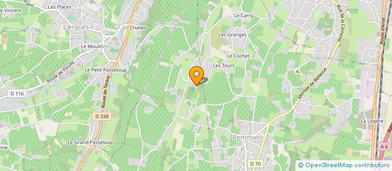 localisation de l'entreprise SCI LES MOUSSELINES  POMMIERS