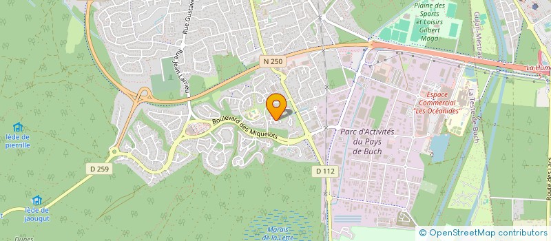 localisation de l'entreprise SCI LES MOUSSERONS à LA TESTE-DE-BUCH