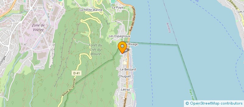 localisation de l'entreprise SCI LES MOUSSES  SEVRIER