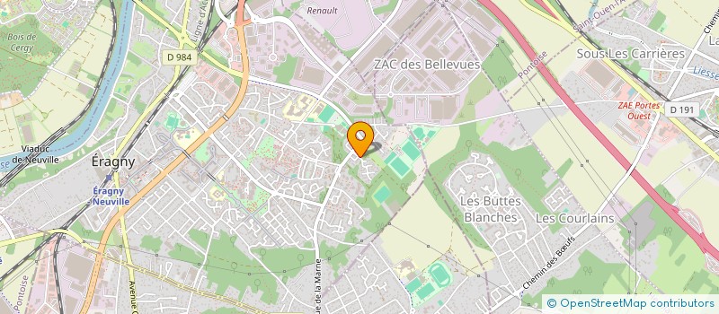 localisation de l'entreprise SCI LES MOUTIERES  ERAGNY