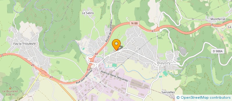 localisation de l'entreprise SCI LES MUGUETS  ARSAC-EN-VELAY