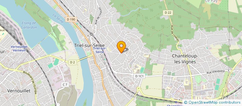 localisation de l'entreprise SCI LES MUGUETS à TRIEL-SUR-SEINE