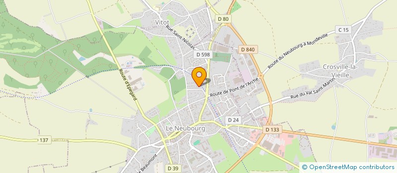 localisation de l'entreprise SCI LES MULOTTES à LE NEUBOURG