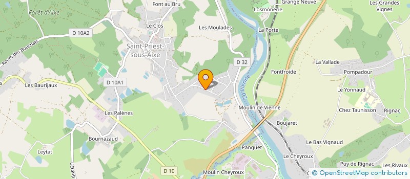 localisation de l'entreprise SCI LES MURES à SAINT-PRIEST-SOUS-AIXE