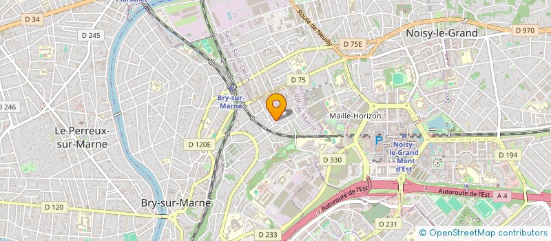 localisation de l'entreprise SCI LES MURES  BRY-SUR-MARNE