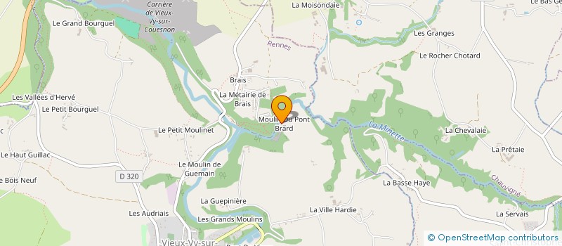 localisation de l'entreprise SCI LES MURES  VIEUX-VY-SUR-COUESNON