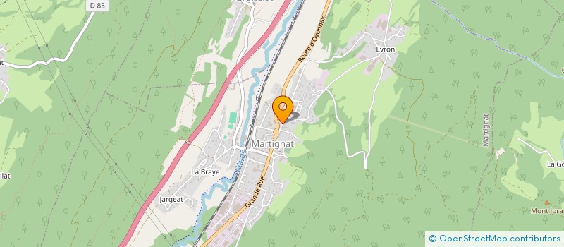 localisation de l'entreprise SCI LES MURETS  MARTIGNAT