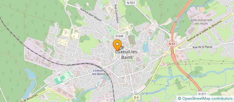 localisation de l'entreprise SCI LES MURGERS à LUXEUIL-LES-BAINS