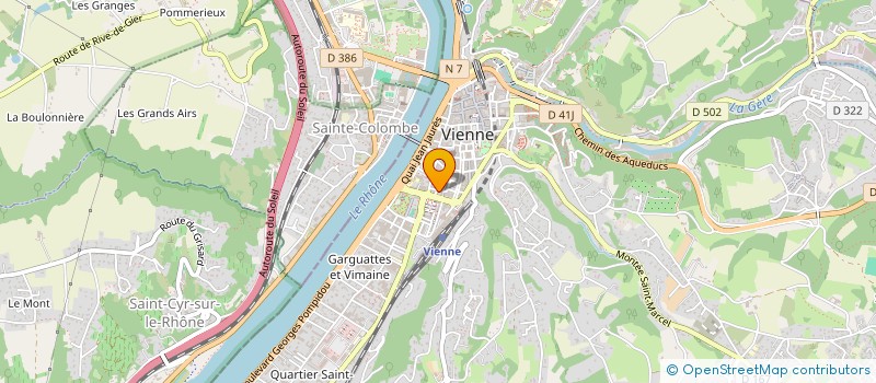 localisation de l'entreprise SCI LES MURGERS  VIENNE