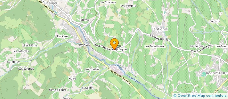 localisation de l'entreprise SCI LES MURIERS  LANTIGNIE