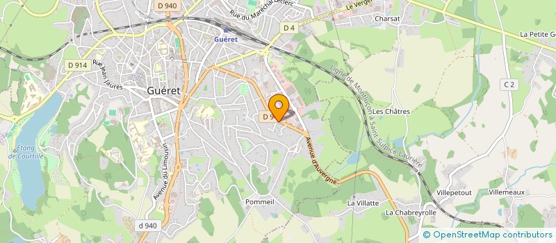 localisation de l'entreprise SCI LES MURIERS à GUERET
